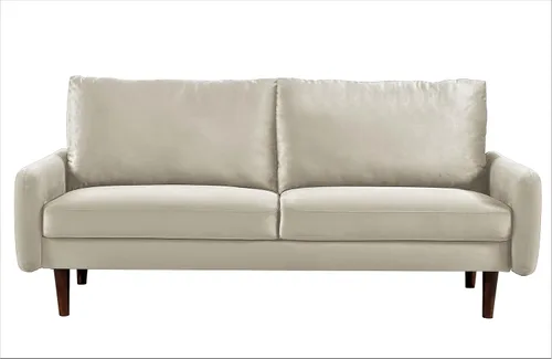 Miniatura 2 de Container Furniture Direct Kent - Sofá de terciopelo para salas de estar modernas y espacios compactos, cómodo sofá de 3 plazas, muebles de estudio