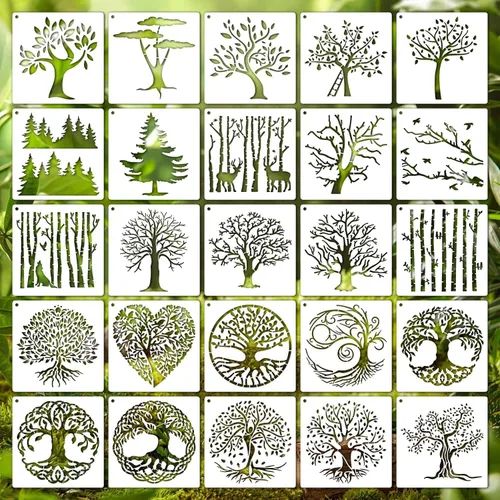 Miniatura 16 de Plantillas de abeja de 6 pulgadas, plantillas reutilizables de miel de panal para pintar sobre madera, 25 plantillas de abejas para manualidades