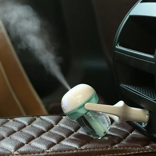 Miniatura 3 de Humidificador de purificador de aire de coche y aromaterapia Mini cargador de coche Puerto portátil humidificador de niebla fría con aroma difusor