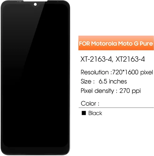 Miniatura 2 de Pantalla para Motorola Moto G Pure Reemplazo de pantalla para Moto XT2163 Pantalla LCD XT-2163-4, XT2163-4, XT2163DL Pantalla táctil Digitalizador