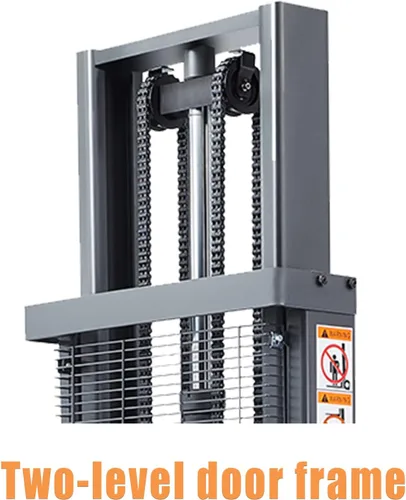 Miniatura 9 de APOLLO Apilador de paletas semi eléctrico Economy Hand Pallet Lift Stacker Carretilla elevadora con patas de horquilla 3300lbs Capactiy 98" Altura