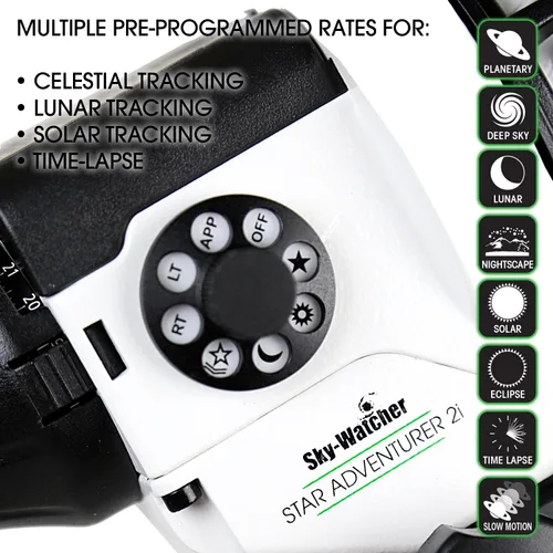 Miniatura 2 de Sky-Watcher Star Adventurer 2i Pro Pack - Rastreador de cielo nocturno motorizado DSLR con montura ecuatorial para paisajes nocturnos portátiles