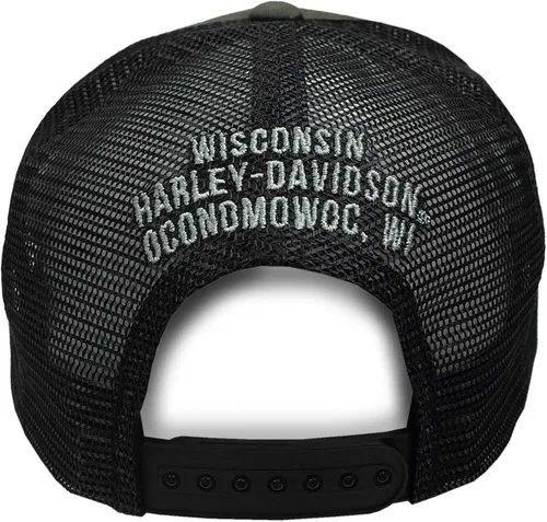 Miniatura 2 de Harley-Davidson H-D Badge Gorra de béisbol para hombre, color verde, Verde