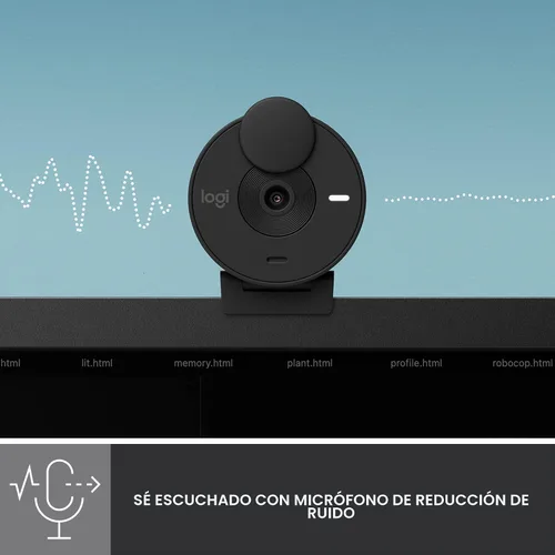 Miniatura 4 de Logitech Brio 301 Cámara Web Full HD con Obturador de Privacidad, Micrófono de Reducción de Ruido, USB-C, Certificada para Zoom, Microsoft Teams