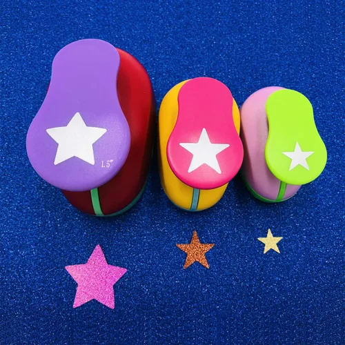 Miniatura 12 de Juego de 3 piezas de arco (5/8 pulgadas + 1 pulgada + 1.5 pulgadas) para manualidades, punzones de papel para manualidades, álbumes de recortes