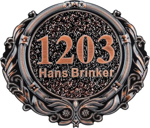 Miniatura 53 de Letrero de dirección personalizado, placa de dirección de número de casa, placa de dirección personalizada, metal o latón antiguo acrílico