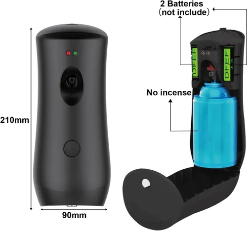 Miniatura 6 de Dispensador de ambientador automático en aerosol (paquete de 2), máquinas ajustables de aromaterapia independientes o montadas en la pared