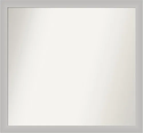 Miniatura 184 de Amanti Art Silver Bathroom Mirror for Over Sink, 24x49 Custom Made Marred Pewter Rectangle Vanity Mirror, Oversize Casual Wood Frame, Hangs Estaño
