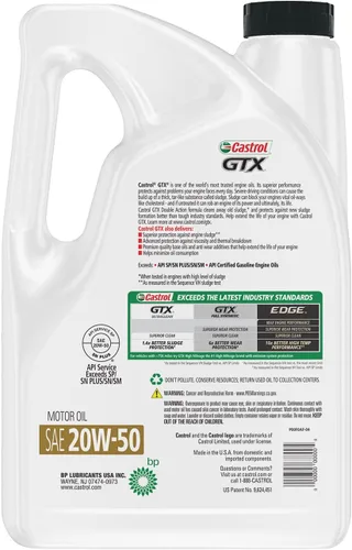 Miniatura 3 de Castrol Aceite de motor GTX 20W-50, 5 cuartos de galón, paquete de 2