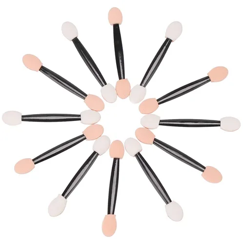 Miniatura 4 de Akstore Aplicador de esponja desechable de doble cara para sombra de ojos, brochas de maquillaje (30PCS-negro)