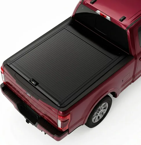 Miniatura 10 de ONINE Cubierta rígida retráctil Pull-Lock-Go para Ford Maverick 2022-2025 con caja de 4.6 pies (54.4 pulgadas), aluminio negro mate, compatible
