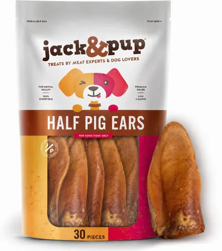 Miniatura 7 de Jack & Pup Astillas de orejas de cerdo (1 libra) – Masticables naturales de primera calidad para perros, orejas de cerdo, golosinas saludables