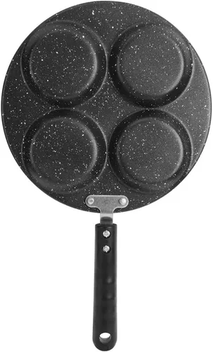 Miniatura 8 de HEEPDD Sartén antiadherente para huevos de 4 tazas, tortilla y panqueques de 9.6 pulgadas para desayuno, hamburguesa, bistec