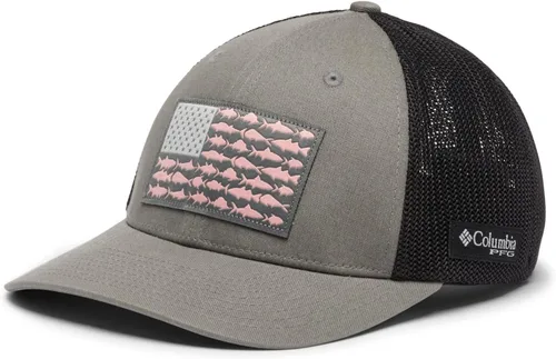 Miniatura 950 de Columbia - Gorra de malla con bandera con árboles unisex para adultos, corona alta