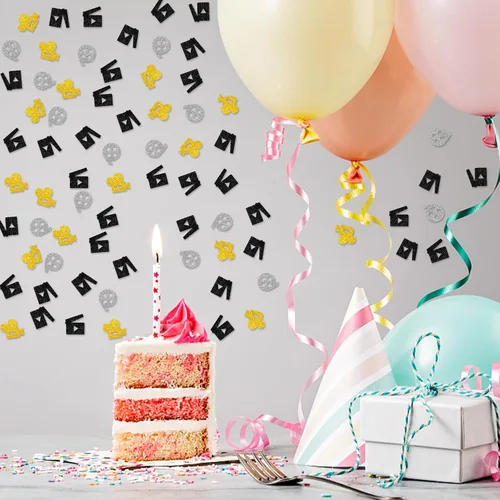 Miniatura 6 de 100 piezas de confeti de película, confeti dorado para mesa de fotografía para fiesta nocturna de cine, cámara y carrete de película, dispersos