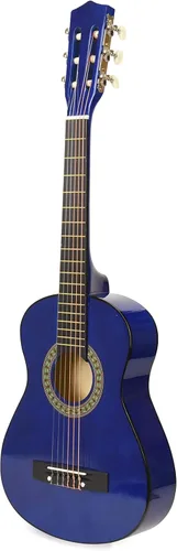 Miniatura 5 de Guitarra de madera para zurdos de 96,5 cm con estuche y accesorios para niños, niñas, adolescentes, principiantes