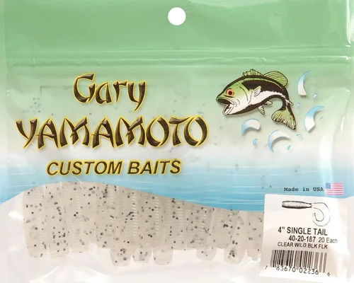 Miniatura 5 de Yamamoto 5 Señuelos Single Tail Grub Swimbait de Plástico Suave para Pesca Deportiva con Acción de Rizado de Cola - Paquete de 20