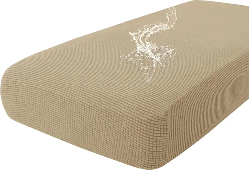 Miniatura 15 de hyha Fundas impermeables para cojines de sofá para mascotas, funda antideslizante para asiento de sofá para perros lavable, tela de jacquard Gris