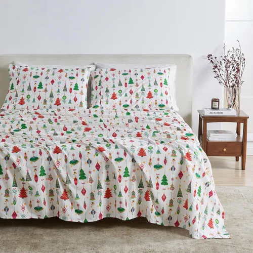 Miniatura 11 de Great Bay Home Juego de sábanas de microfibra tamaño King - Decoración Lodge juego de sábanas de cama de 4 piezas - Ropa de cama de microfibra 10