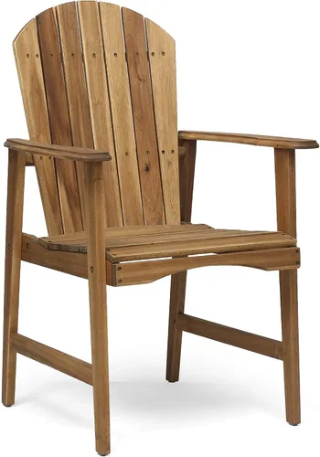 Miniatura 7 de Acacia Wood Adirondack Chairs: Classic Outdoor Seating for Patio & Garden - Natural Wood Set of 2 with 300lb Capacity & Easy Assembly