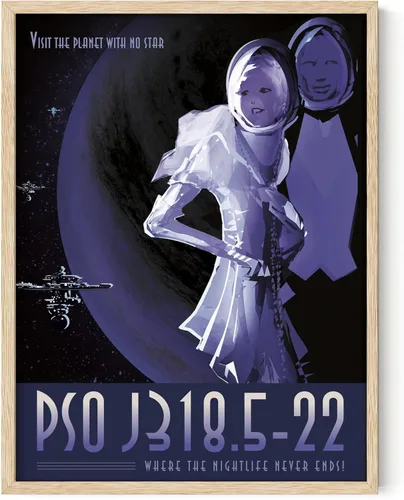Miniatura 61 de HAUS AND HUES Póster espacial vintage – Visiones del futuro arte de la NASA, impresiones JPL, sin marco, 12 x 16 pulgadas Pso