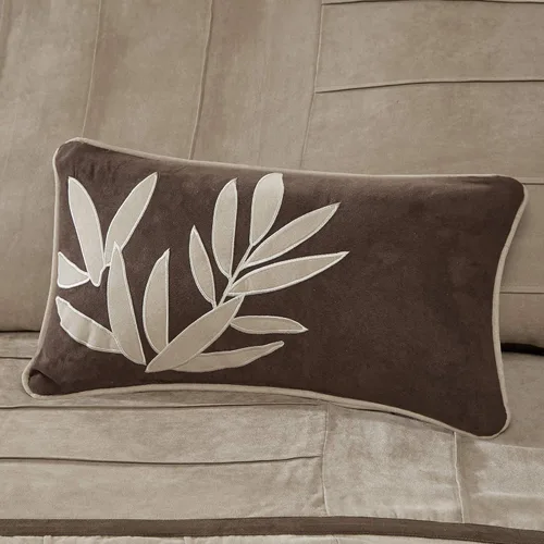 Miniatura 10 de Madison Park Juego de edredón acogedor con diseño de bloques casual para todas las estaciones, falda de cama a juego, almohadas decorativas, King