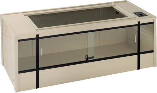 Miniatura 20 de New Age Pet ECOFLEX - Hábitat grande para reptiles de 48 pulgadas de ancho, Mojave Lounge para serpientes, tortugas y lagartos en arce, negro y Gris