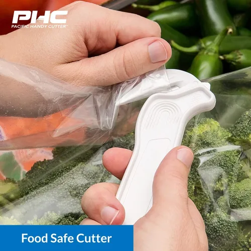 Miniatura 7 de Pacific Handy Cutter - Cortadores estándar y seguros para alimentos con divisor de cinta, paquete de 2