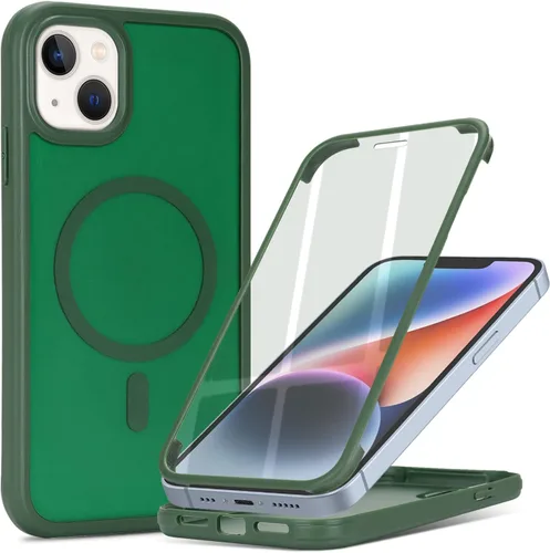 Miniatura 33 de Funda magnética para iPhone 12 mini con protector de pantalla integrado, compatible con MagSafe, para Apple 12 Mini, fundas de cuerpo completo