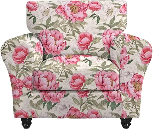 Miniatura 9 de Eco-Ancheng Fundas para silla, funda de sofá con funda de cojín de asiento separada con parte inferior elástica, 1 funda de asiento con brazos