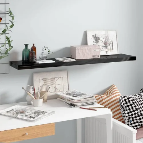 Miniatura 123 de Estantes flotantes de pared, juego de 4 estantes decorativos para montar en la pared, estante colgante con soportes invisibles para decoración