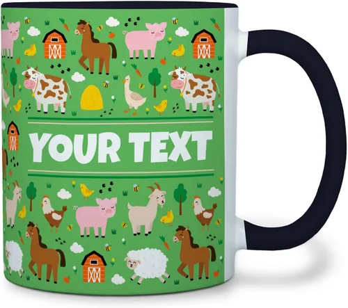 Miniatura 23 de Taza personalizada para niños – Mariposas – Nombre/texto personalizado, chocolate caliente de cerámica, cacao/taza de café para niñas, regalo