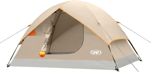 Miniatura 10 de UNP Tienda de campaña de cúpula de 6 personas para 4 estaciones, fácil de montar para acampar y senderismo, ligera y portátil, verde