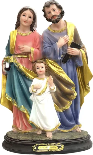 Figura de estatua de la Sagrada Familia de 8" Regalo religioso Estatua Sagrada Familia Imagen