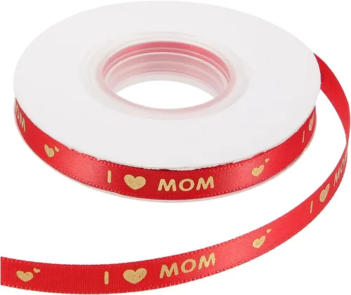 Miniatura 10 de Zerodeko 1 rollo de cinta decorativa para el día de la madre, diseño de corazón para envolver proyectos de manualidades y decoraciones de fiestas
