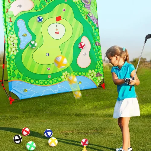 Miniatura 5 de Juego de croquet de golf para actividades familiares al aire libre para todas las edades, desarrollo de habilidades motoras, juego de croquet