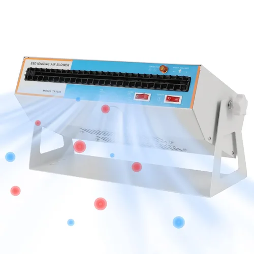 Hanchen Soplador de aire ionizante ionizador antiestático Ventilador estático Ionizador de descarga estática electrostática Soporte de doble