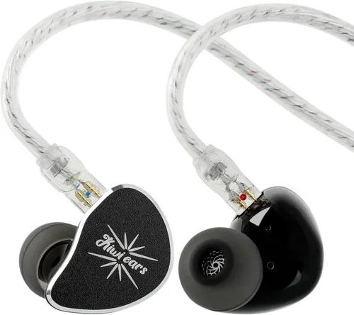 Linsoul Kiwi Ears Belle 10 mm DLC controlador dinámico de 10 mm para monitorización intra-auricular, auriculares HiFi con cable con cables dobles