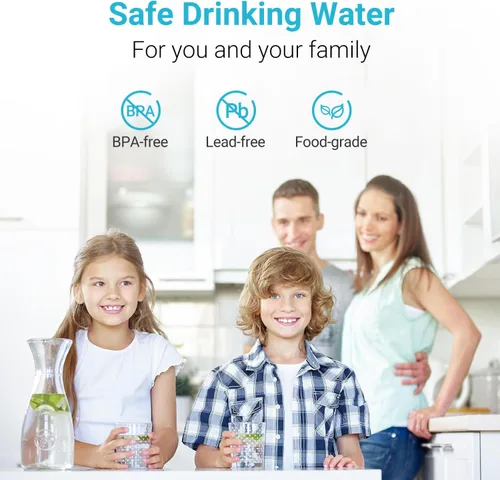 Miniatura 8 de Repuesto para todos los sistemas de filtración de jarra y dispensador Waterdrop, se ajusta a Waterdrop WD-PF-01A Plus, reduce el plomo, PFAS, Blanco