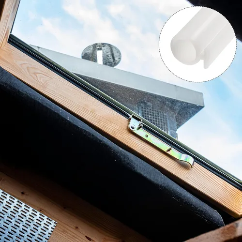 Miniatura 3 de METALLIXITY Burlete de ventana tipo bombilla (0.276 in x 9.8 ft), 1 unidad, tira de sellado de silicona para montaje en ranura en T se adapta a