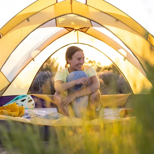 Miniatura 6 de HEST Almohada de campamento (pequeña), espuma viscoelástica resistente a la temperatura, esencial para camping, mochileros y aventuras al aire