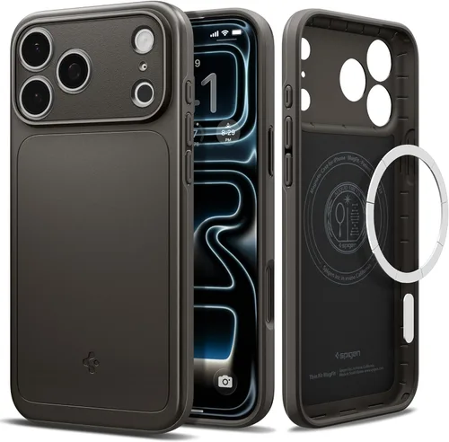 Miniatura 21 de Spigen Thin Fit MagFit Funda diseñada para iPhone 16 [Carcasa rígida] [Protección de grado militar] Compatible con MagSafe - Negro