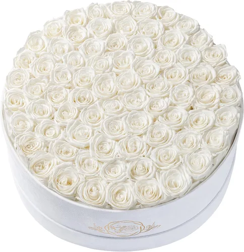 Miniatura 17 de Prifroti 17 flores en una caja de gamuza de lujo, regalos de cumpleaños para mujeres, flores preservadas, regalo de rosas para el día de la madre