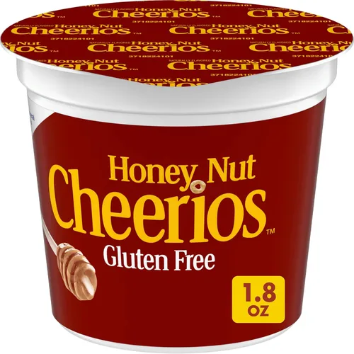 Miniatura 14 de Cheerios Taza de cereales para desayuno, sin gluten, cereales de una sola porción, 1.3 onzas (paquete de 12)