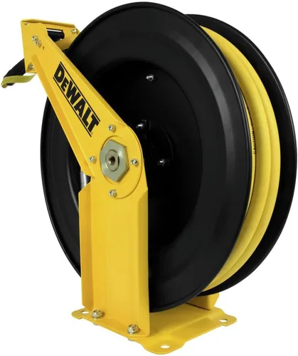 Miniatura 4 de DeWalt DXCM024-0343 Carrete de manguera de doble brazo con manguera de goma premium de 3/8" x 50