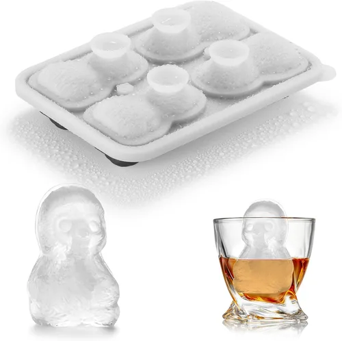Miniatura 8 de ACOOKEE Bandeja para cubitos de hielo de Capybara con formas divertidas, lindos regalos de capibara originales, 5.6 cm de gran molde de hielo