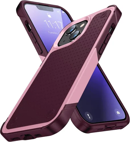 Miniatura 10 de Funda diseñada para iPhone 14 Plus, regalo 2 en 1, protección contra caídas de grado militar, resistente a prueba de golpes, para iPhone 14 Plus