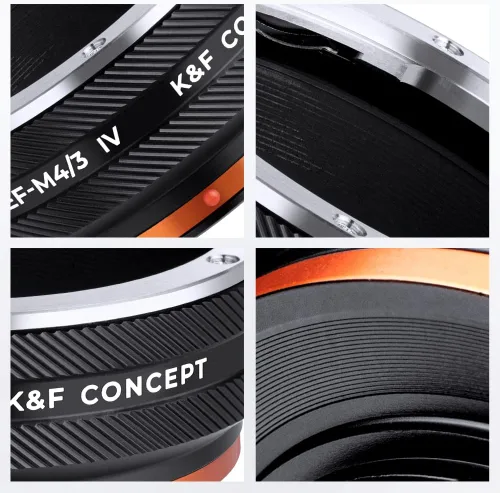 Miniatura 7 de K&F Concept Adaptador de montaje de lente EOS-M4/3 IV enfoque manual compatible con lente Canon (EF/EF-S) y cuerpo de cámara de montaje micro cuatro