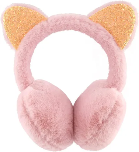 XIAOHAWANG Orejeras de invierno para niños y niñas, orejeras cálidas para bebés y niños, calentador de orejas acolchado de felpa