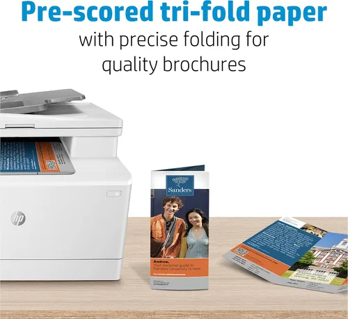 Miniatura 4 de HP Papel comercial triple mejorado, brillante, 8.5x11 pulgadas, 40 libras, 150 hojas, funciona con impresoras láser (Q6612A)